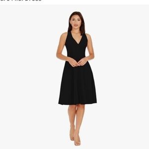 Dress the Population black Catalina Solid Sleeveless Fit & Flare Midi Dress XL